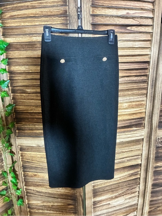 H&M Dresses & Skirts - H&M Black Pencil Skirt with Gold Buttons NWT